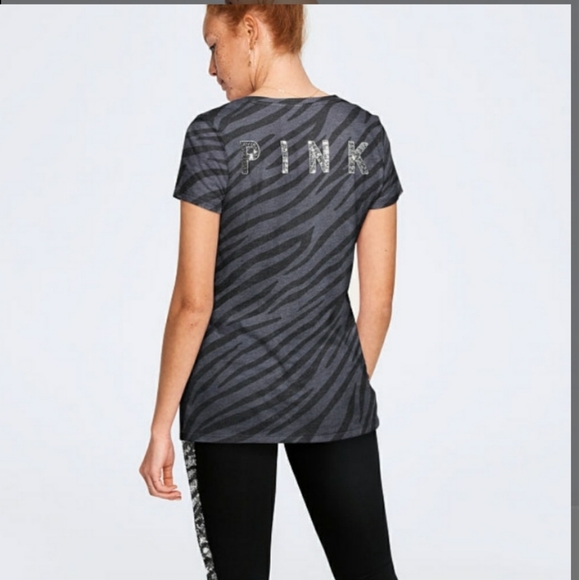 Size XS PINK VICTORIA'S SECRET BLING TEE - Picture 3 of 7